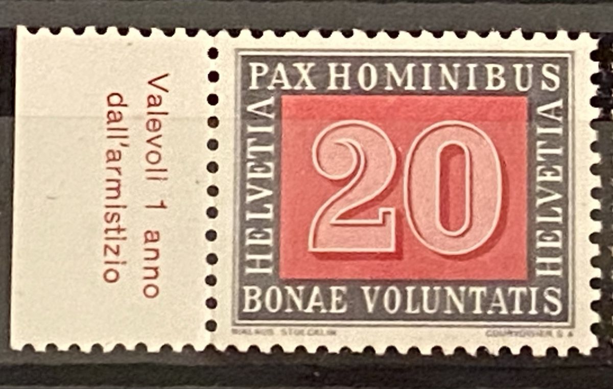 Tutti i francobolli: Timbres PAX -  Suisse – Usato da Petit-Lancy venduto da Solcarm 5