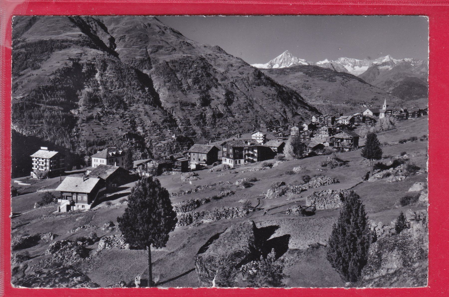 Cartoline postali: GRÄCHEN, BIETSCHHORN, 12.6.1963 – Usato da Oberrieden venduto da Gebirgsstelze
