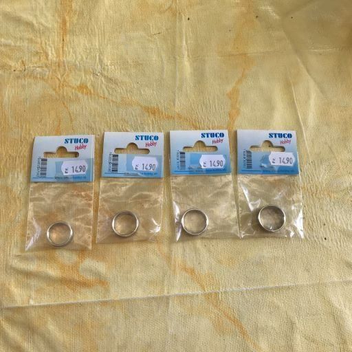 Ringe: LOT STAHLRINGE GRÖSSE 16-19 – Neu und originalverpackt aus Ostermundigen von crazy-horse-1840 1