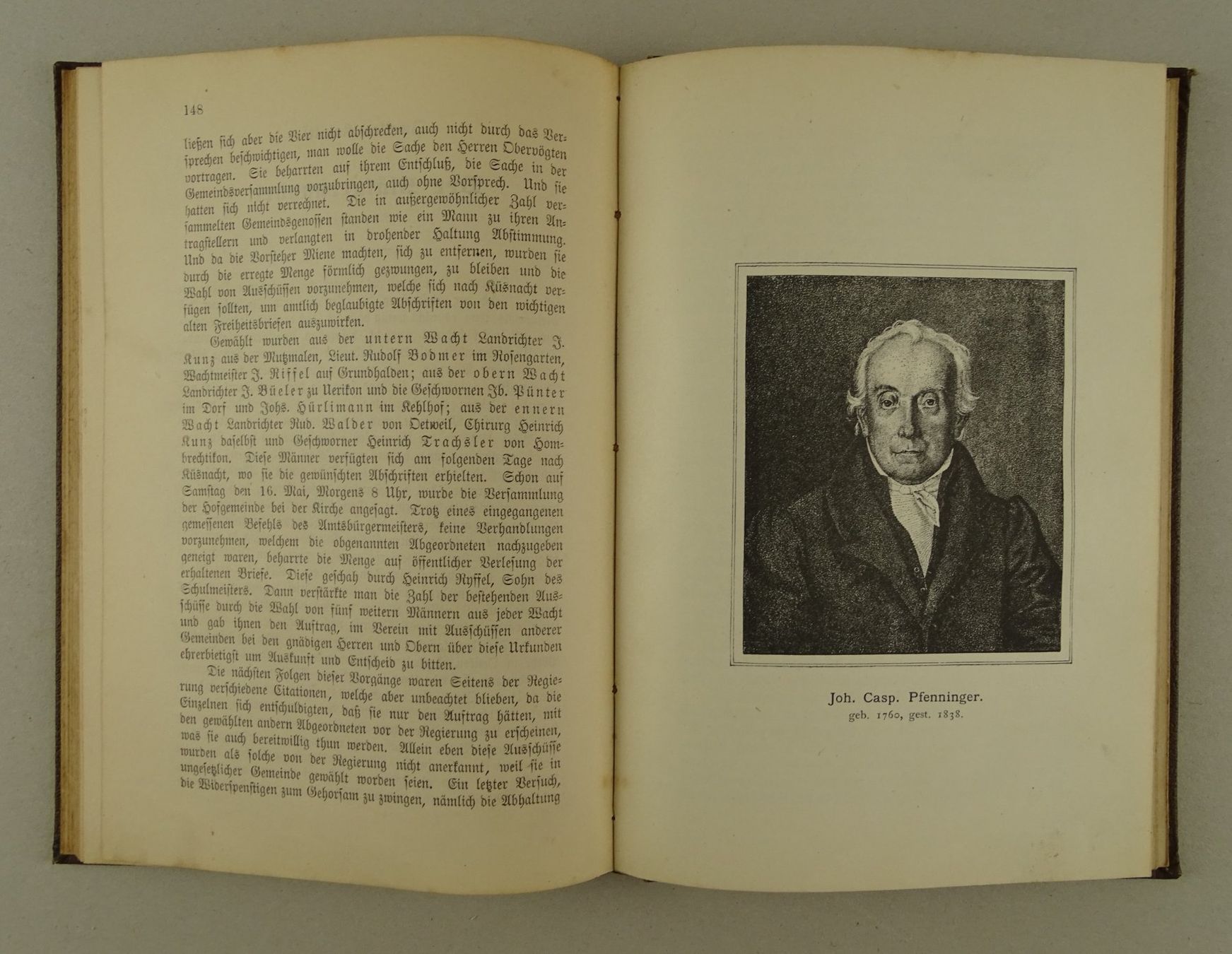 Libri: CHRONIK DER GEMEINDE STÄFA, 1894 – Usato da Grüningen venduto da Kartensammler 5