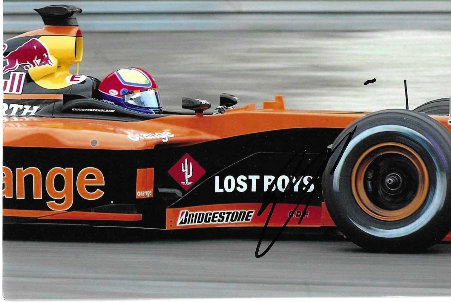 Autografi: Bernoldi,Arrows 2002, original signiert! – Usato da Grünenmatt venduto da F1Racing-Switzerland