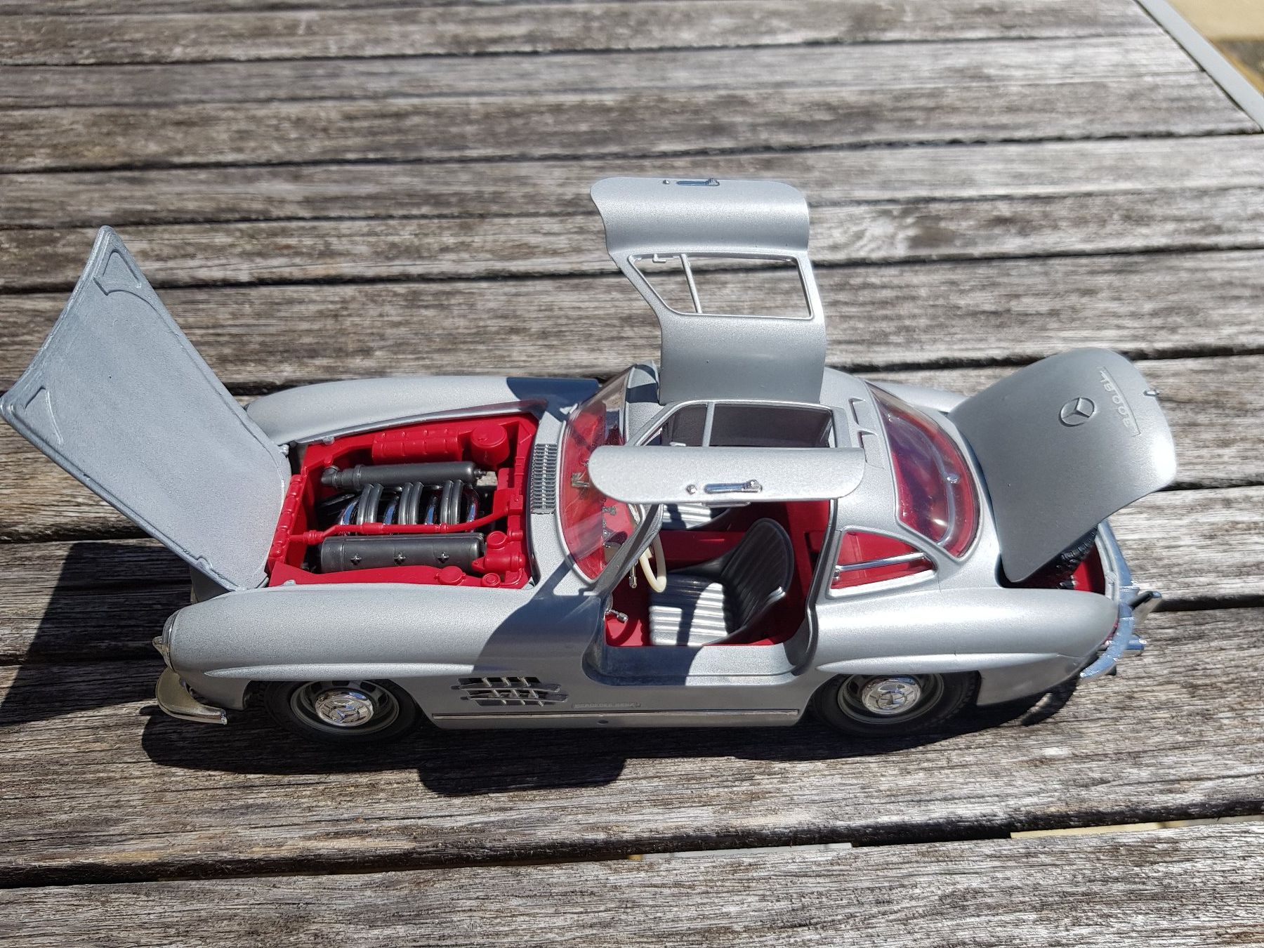 Mercedes-Benz Modellini d'auto: Mercedes 300 SL 1954 Modellauto grau – Usato da Jona venduto da dampfnuggi 4