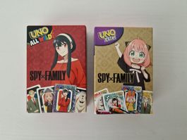 Mc Donald's Uno All wild! & Uno Flip! spy x family NEU