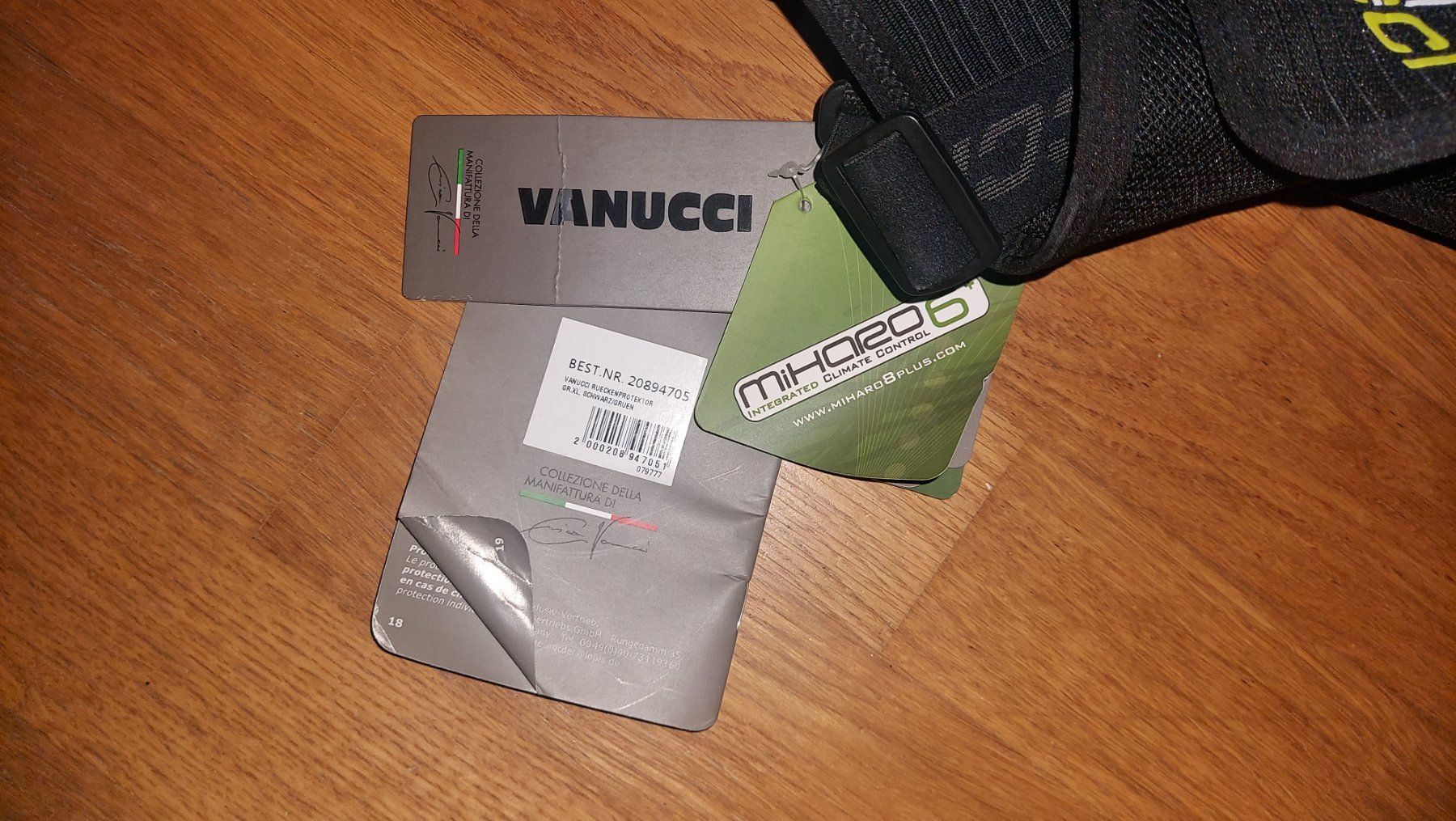 Sonstige: Vanucci Rückenprotektor XL NEU – Neu und originalverpackt aus Hohenrain von ML-DD 2