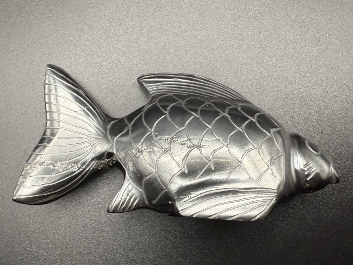 Figurines: Fisch aus Stein oder Metall, Vintage – D'occasion à Lamone par LaCantinaMagica 6