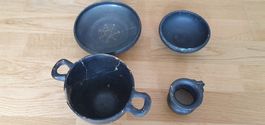 4 objets anciens provenant de Pompei