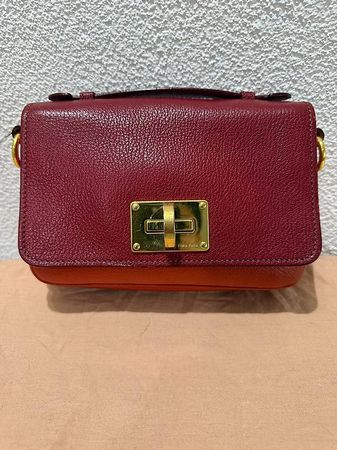 Miu Miu Leder Crossbody Handtasche Rot Orange Staubbeutel