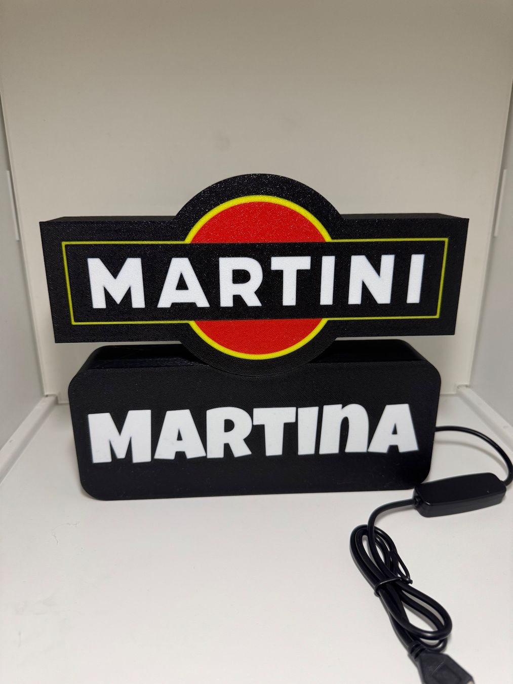 Lampen: Lightbox lumière led MARTINI - PERSONNALISABLE – Neu (gemäss Beschreibung) aus Vicques von PAMB3D 2