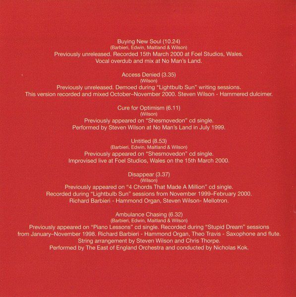 CD: Porcupine Tree - Recordings CD 2001 NEU/OVP – Nuovo e nell'imballaggio originale da Forch venduto da xtcpiemont 2