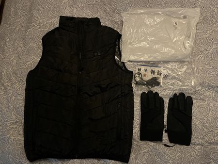Beheizte Weste und Heizbare Handschuhe XL