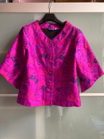 Thailändische Jacke rosa mit Muster Gr. XL (T) 40 (D
