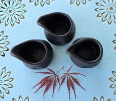 3er Set Mini Keramik Kännchen für Saucen, Milch, Sahne