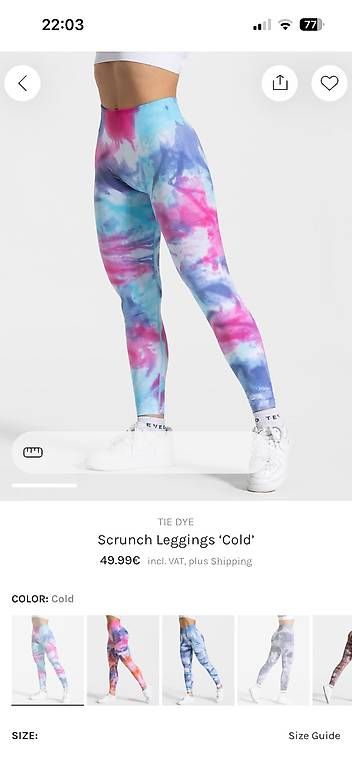 Leggings: Teveo Leggins collection tie dye – Usato da Rickenbach LU venduto da nur_lars 3