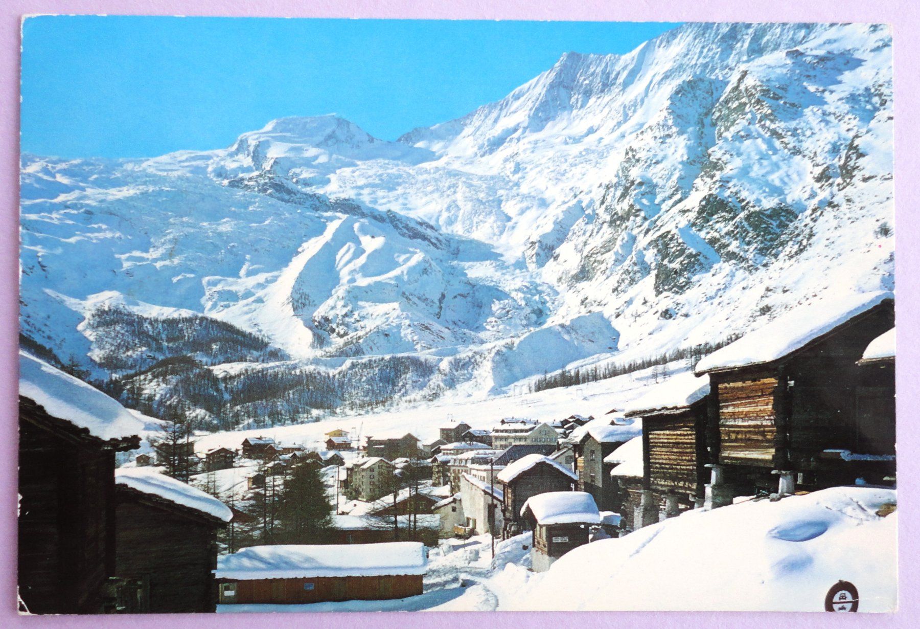 Ansichtskarten: Saas-Fee 1800 m – Gebraucht aus Fétigny von Billy2miny