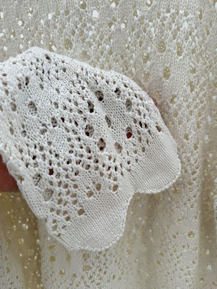 Top: Pull Chicorée maille ajourée beige taille XL – Usato da Boudry venduto da mat_zn57 3