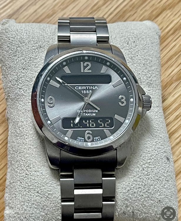 CERTINA DS PODIUM TITANIUM DIGITAL ANALOG Acheter sur Ricardo