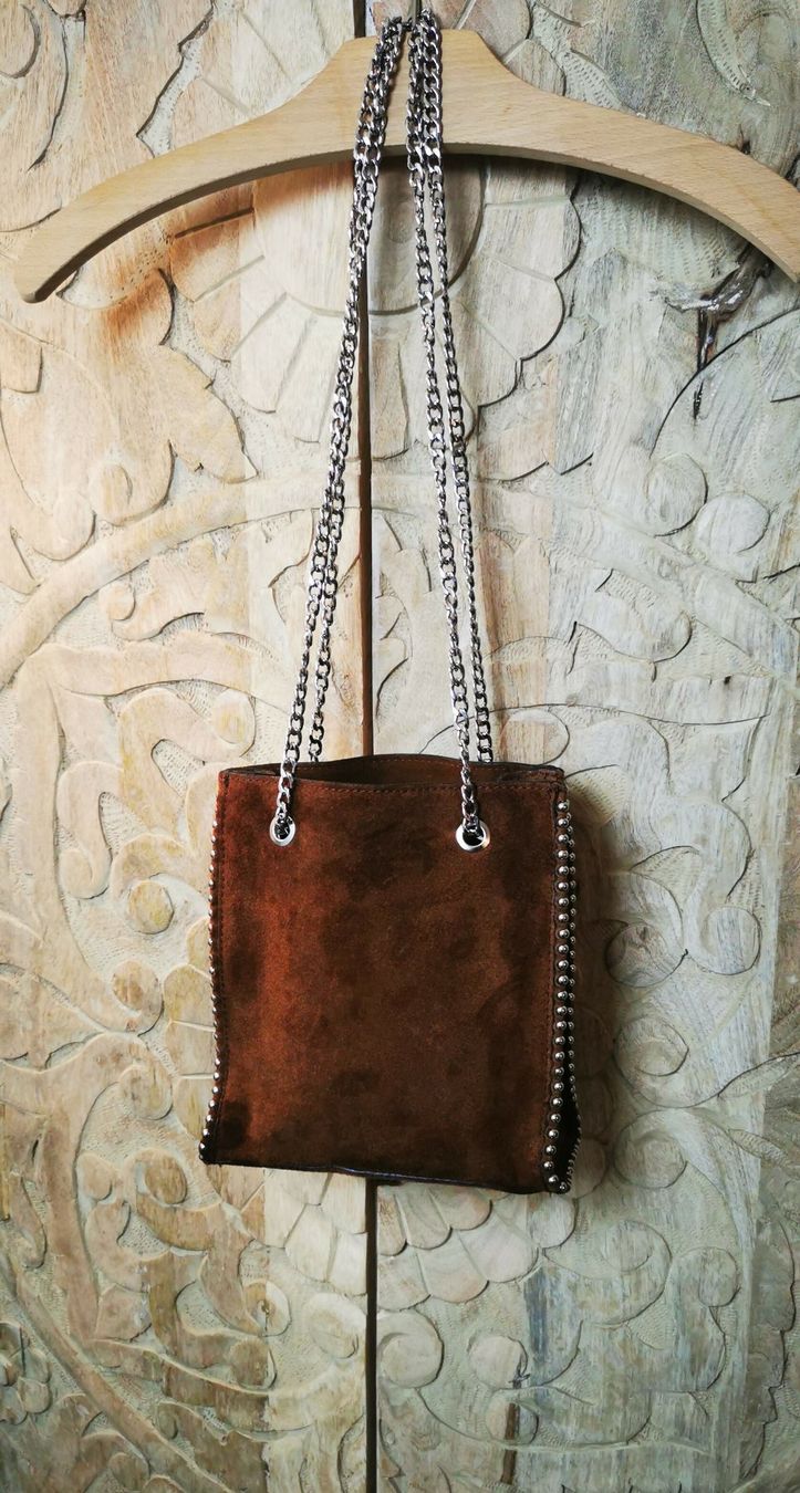 Zara Borse da donna: Echtleder Tasche / Umhängetasche braun – Usato da Wettingen venduto da JasminL92