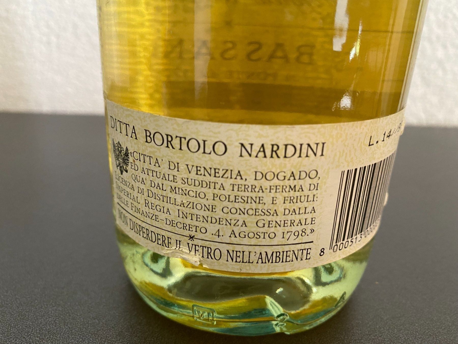 Nardini Spirituosen: Nardini Grappa Bassano Riserva 100cl,50% – Neu und originalverpackt aus Muri b. Bern von Eventverkauf 1