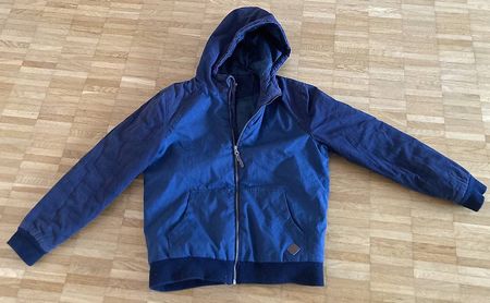 Jacke blau Gr 164 gefüttert für die Übergangszeit