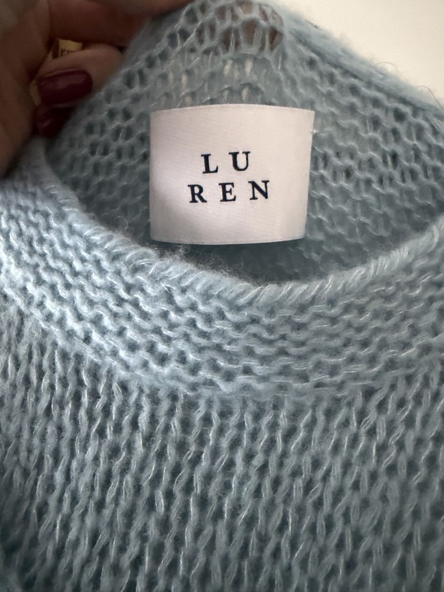 Pulls & Sweat-shirts: Pullover Lu Ren hellblau Kaschmir Seide Grösse L neu – D'occasion à Schindellegi par schindeli 1