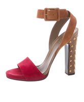 Gucci Suede Studded Heels, Size 39 IT