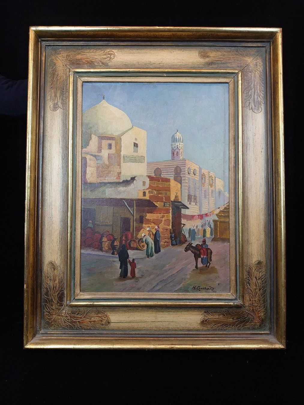 Dipinti: Ölgemälde arabische Dorfszene – Usato da Zürich venduto da safenia87