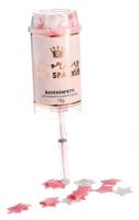Badekonfetti Sterne rosa - weiss