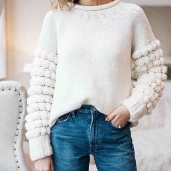 Pullover & Sweatshirts: TOPSHOP Pullover Popcorn Ärmel S – Gebraucht aus Lugnorre von jettsett