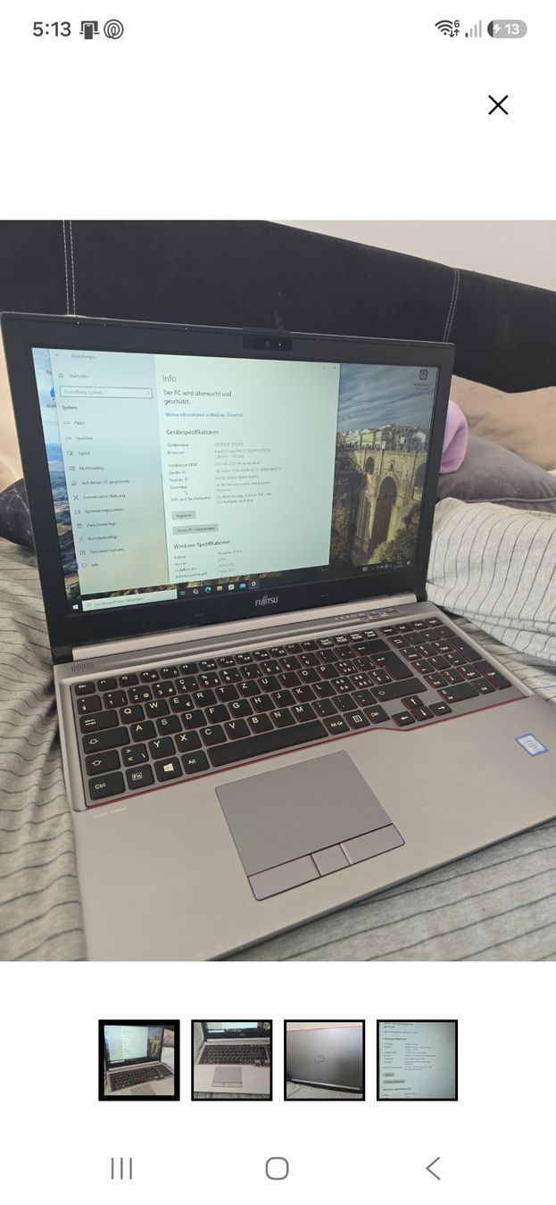 Fujitsu Portables: Fujitsu Laptop – D'occasion à Lyss par nin_rqn7