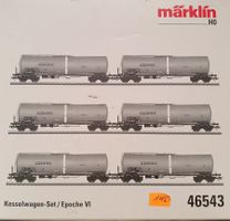 MÄRKLIN: KESSELWAGEN-SET NACCO 6-TEILIG 46543 NEUWERTIG/OVP