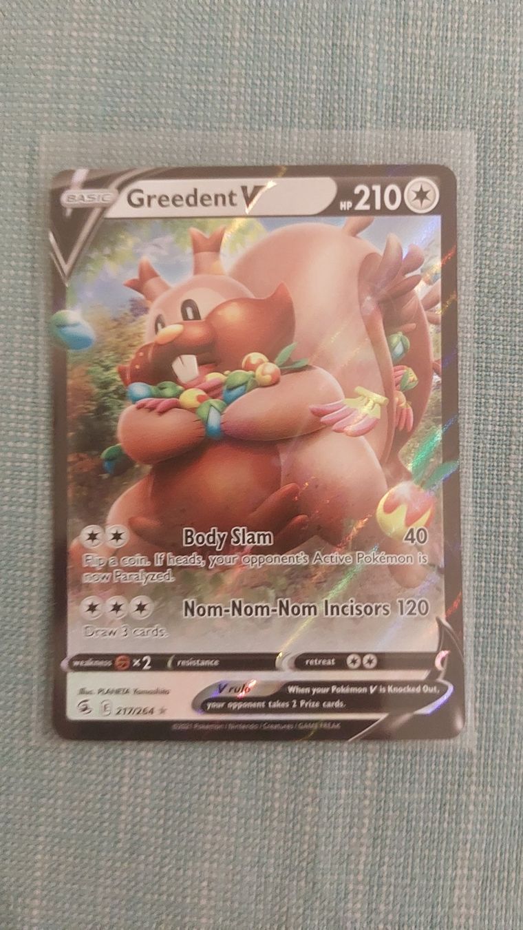 Pokémon Sammelbilder & Trading cards: Greedent V Fusion Strike – Neu (gemäss Beschreibung) aus Bellinzona von Pagur