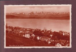 NEUCHÂTEL et les alpes - 1927