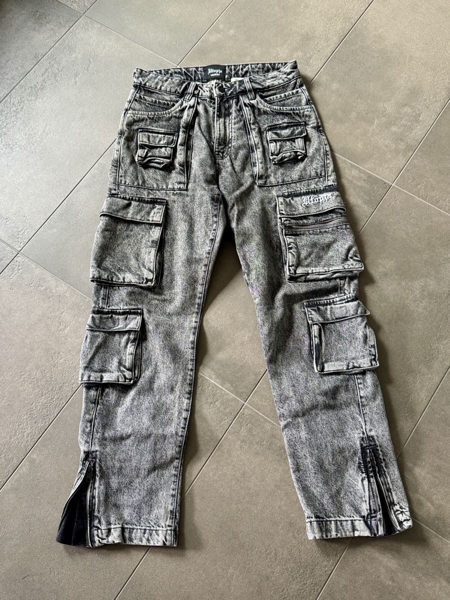 Jeans: Utopia Cargo Jeans grau mit Taschen – Gebraucht aus Münsingen von Tanret