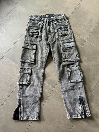 Utopia Cargo Jeans grau mit Taschen