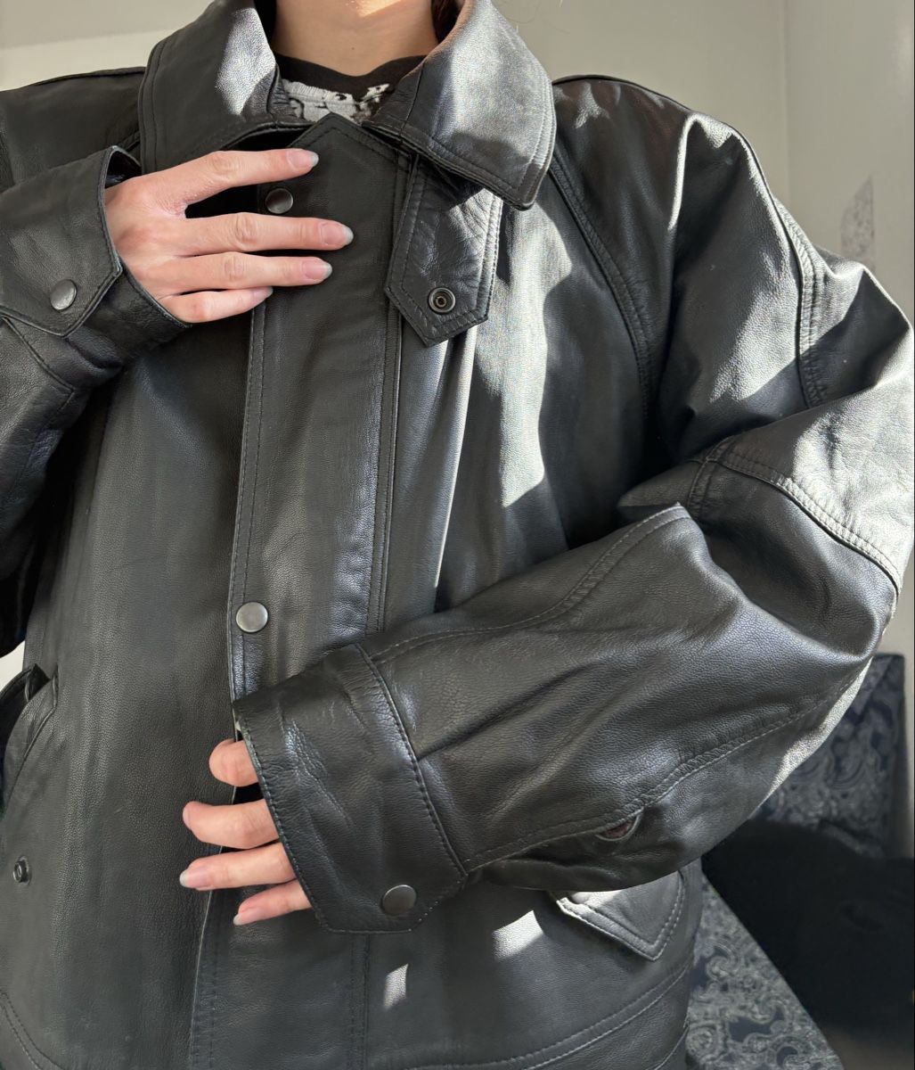 Vestes: Vintage Leather Jacket – D'occasion à Zürich par nin_8h72