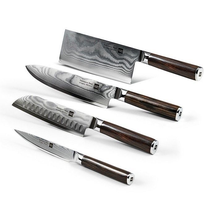 Coltelli: 5 teiliges Küchenmesser Set - Huohou – Nuovo e nell'imballaggio originale da Bremgarten b. Bern venduto da RACKY.CH 1