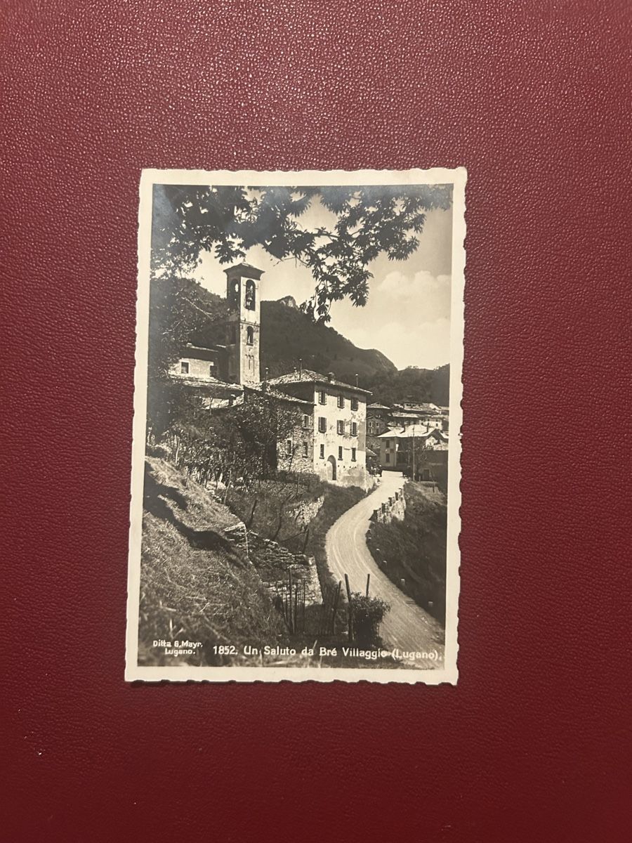 Cartoline postali: Un Saluto da Bré Villaggio 1934 – Usato da Breganzona venduto da Milesbo
