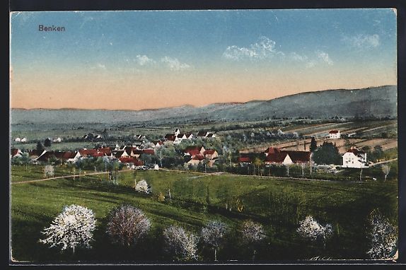 Cartoline postali: Benken, Ortsansicht aus der Vogelschau – Usato da Berlin venduto da bartko-reher