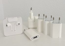 Apple Zubehör-Set – 5 Ladegeräte & Lightning EarPods