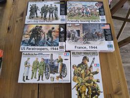 Modellbausatz Set 6x Militär Figuren 1:35 Tamiya Master Box