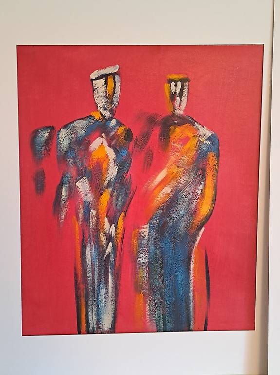 Dipinti: Ölgemälde 'Silhouetten' 50 x 60 – Nuovo e nell'imballaggio originale da Bern venduto da mar_8npr 1