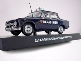 Modellauto Alfa Romeo Giulia 1600 Super Carabinieri 1970