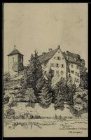 Künstler-AK Wildegg /Kt. Aargau, Schloss Wildenstein