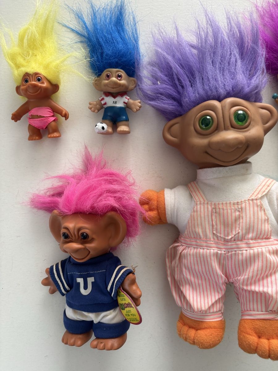 Bambole: Set 8 Trolls vintage divers modèles et tailles – Usato da Genève venduto da sho_67qj 1