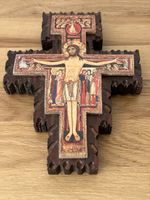 Franziskanisches Kreuz „San Damiano“ Holz 19 cm