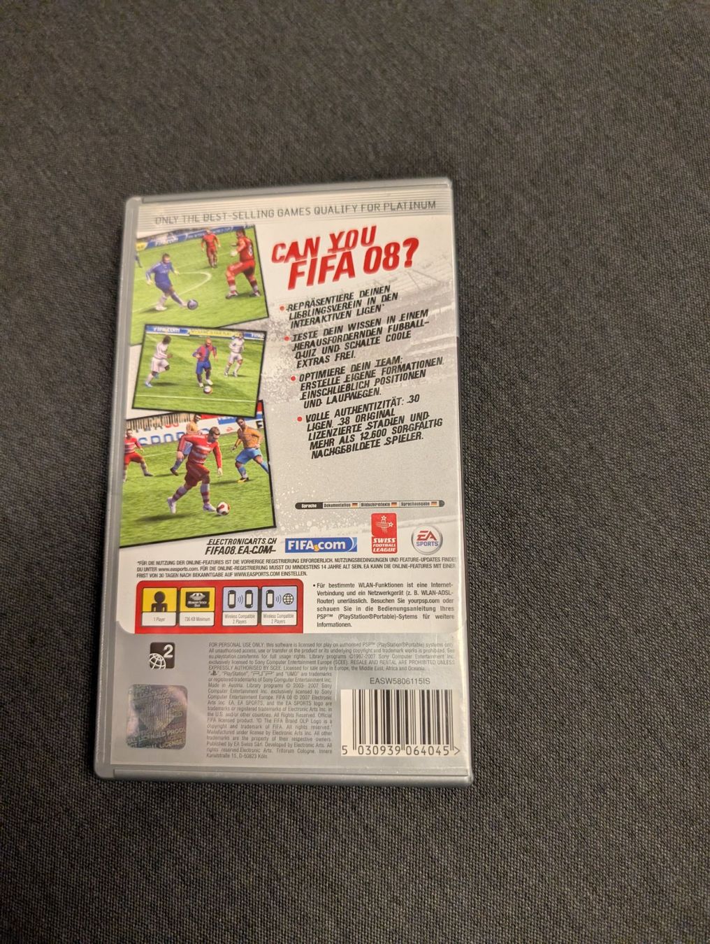 Giochi: FIFA 08 Sony psp – Usato da Giubiasco venduto da Tici__nerd_Giubiasco 1