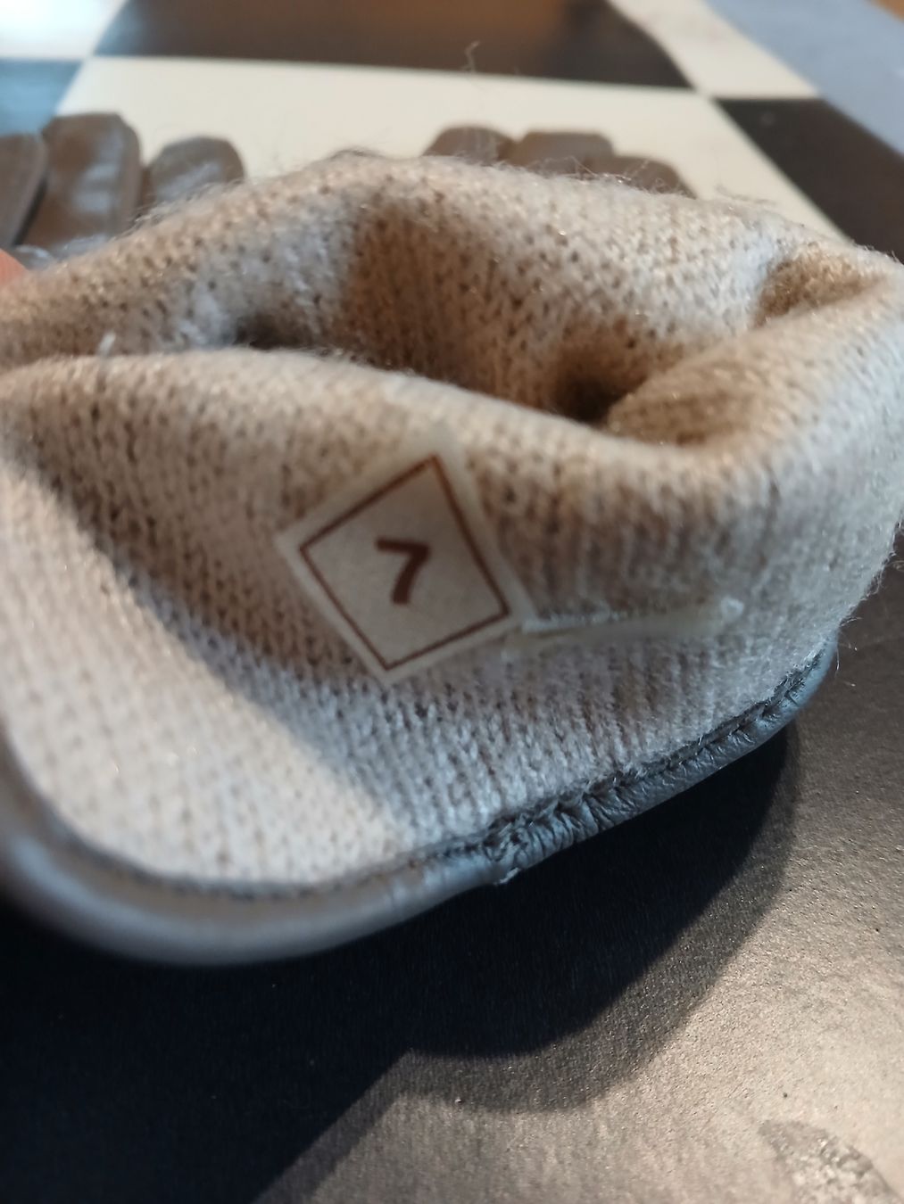 Guanti & manicotti: Braune Lederhandschuhe, Gr. 7, für den Winter oder Übergang – Nuovo (secondo la descrizione) da Kleindöttingen venduto da Christina22 1