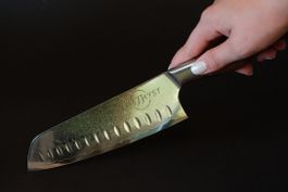 Amethyst Damastmesser, neu - Scharf und stilvoll!