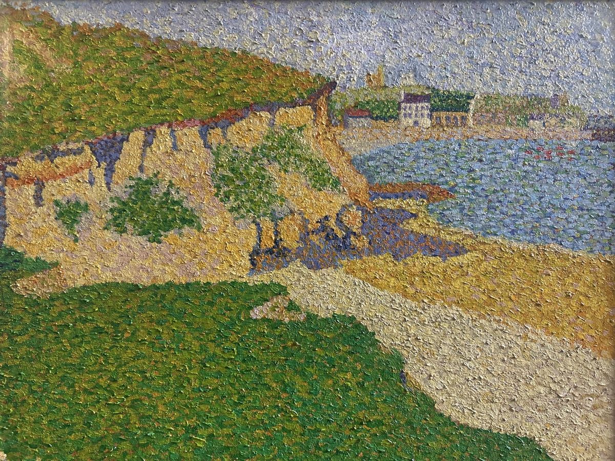 Gemälde: Original Gemälde - Pointillismus Stil - Top Zustand! – Gebraucht aus Glarus von KunstWerkEr-LS87 2