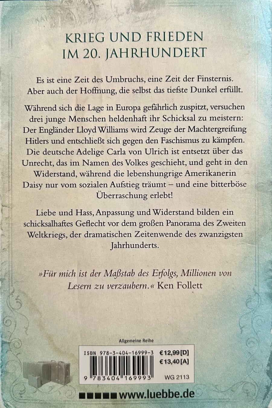 Bücher: WINTER DER WELT  - KEN FOLLETT - BROSCHIERT – Gebraucht aus Buchs AG von fischli610 1